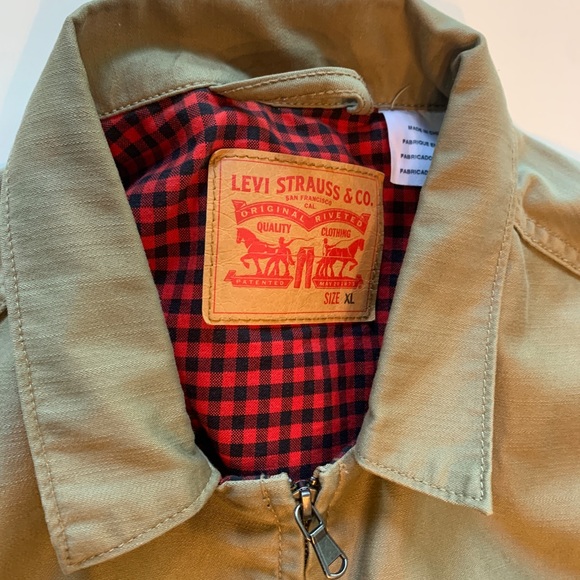 Levi Strauss & Co - Trucker Jacket XL soft canvas buffalo plaid flannel lining